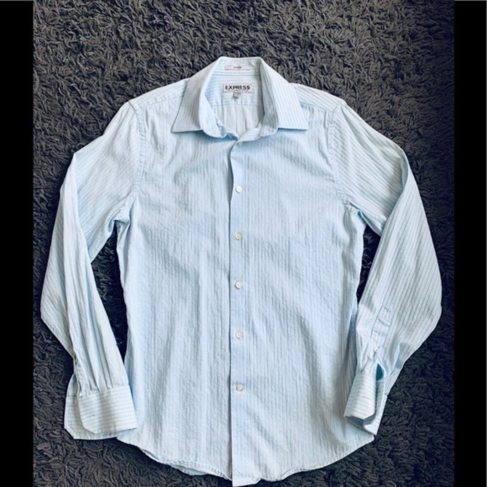 Pinstriped Long Sleeve - Fitted Small